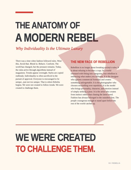 Rebelia Issue 20, September 2026, page 3