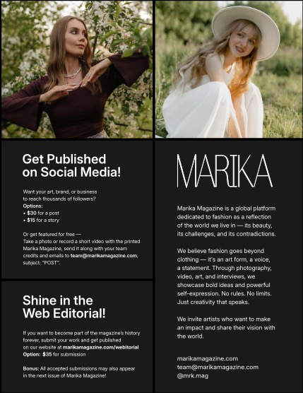 MARIKA MAGAZINE PORTRAIT (ISSUE 5804 - JULY), page 2