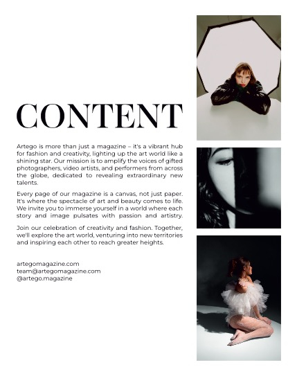 ARTEGO MAGAZINE - PORTRAIT OCTOBER ISSUE 554, page 2