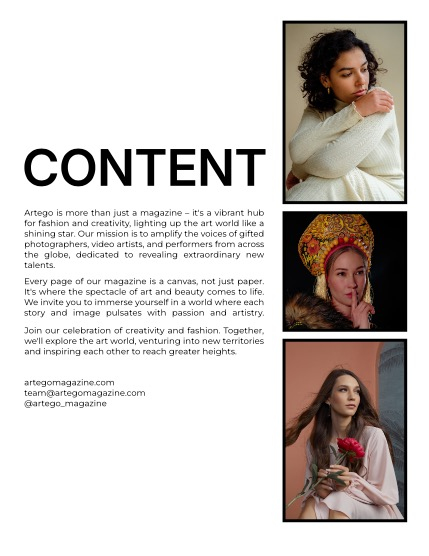 ARTEGO MAGAZINE - PORTRAIT SEPTEMBER ISSUE 1056, page 2