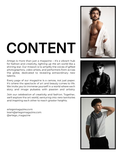 ARTEGO MAGAZINE - MEN DECEMBER ISSUE 1141, page 2