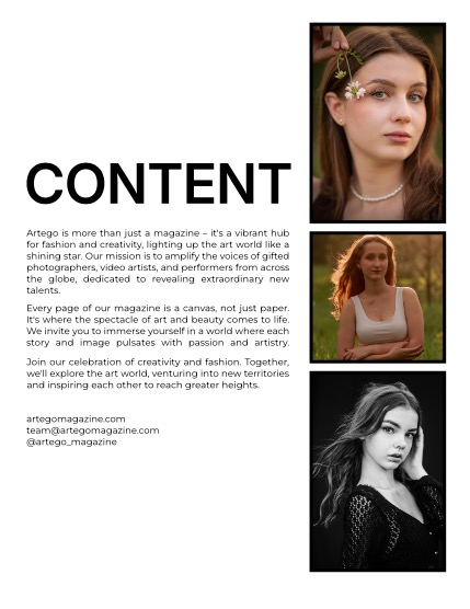 ARTEGO MAGAZINE - PORTRAIT AUGUST ISSUE 1027, page 2