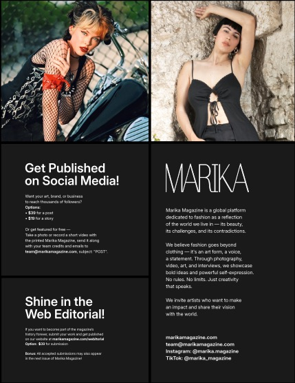 MARIKA MAGAZINE FASHION & GLAMOUR (ISSUE 6372 - AUGUST), page 2