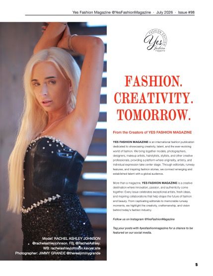Йес Фэшн, журнал. Мода, июль 2026, выпуск 98 (Yes Fashion Magazine, Issue #98, July 2026, Fashion Edition), page 5