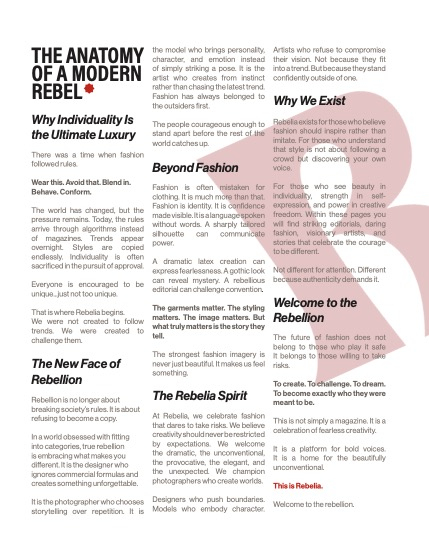 Rebelia Issue 20, September 2026, page 3