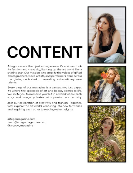 ARTEGO MAGAZINE - PORTRAIT MAY ISSUE 862, page 2