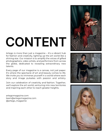 ARTEGO MAGAZINE - EMOTIONS. ART. FASHION JULY ISSUE 972, page 2