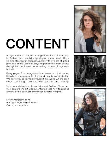 ARTEGO MAGAZINE - PORTRAIT SEPTEMBER ISSUE 1066, page 2