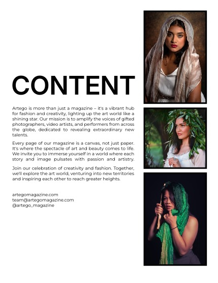 ARTEGO MAGAZINE - PORTRAIT OCTOBER ISSUE 1097, page 2