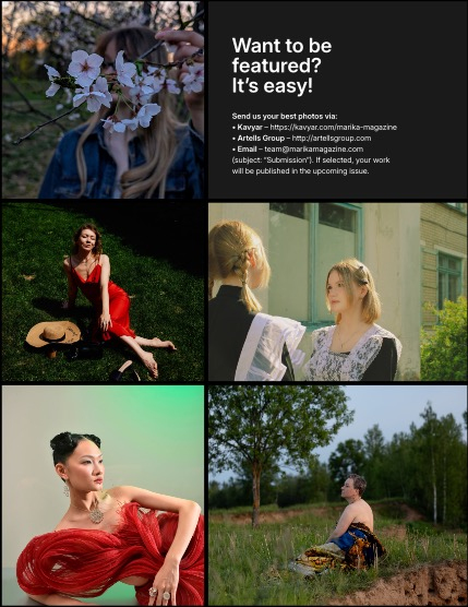 MARIKA MAGAZINE PORTRAIT (ISSUE 5819 - JULY), page 3