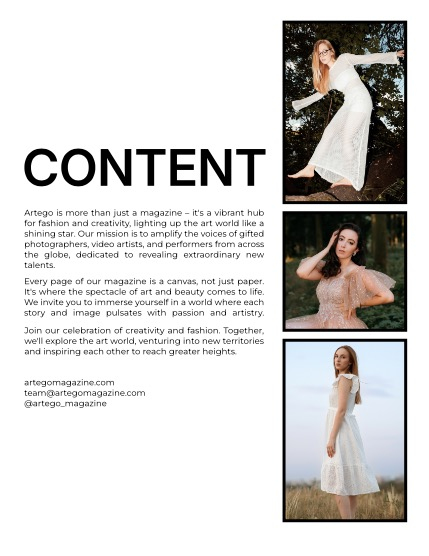 ARTEGO MAGAZINE - PORTRAIT SEPTEMBER ISSUE 1063, page 2
