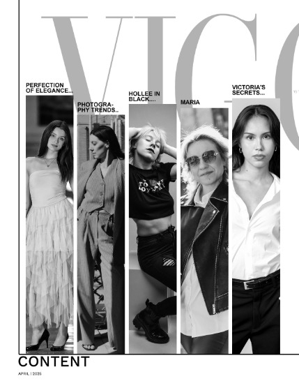 VIGOUR MAGAZINE Black And White | April 2025 | Issue 02, page 2