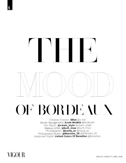 VIGOUR MAGAZINE Fashion & Beauty | April 2026 | Issue 01, page 4