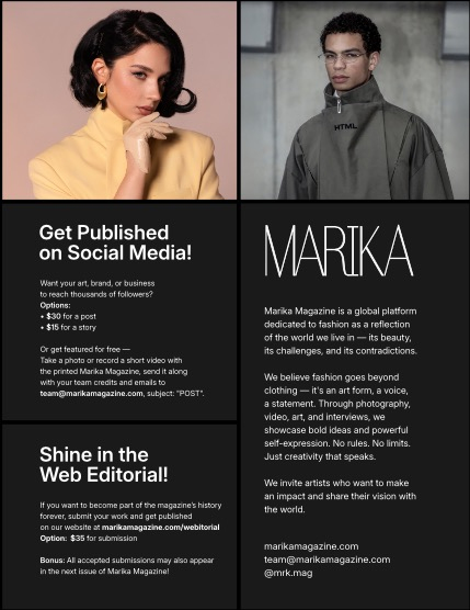 MARIKA MAGAZINE FASHION & GLAMOUR (ISSUE 5847 - AUGUST), page 2