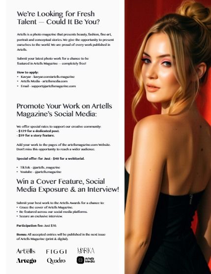 Артеллс, журнал. Портрет, август, выпуск 4240 (ARTELLS MAGAZINE - PORTRAIT AUGUST (Vol 4240)), page 3