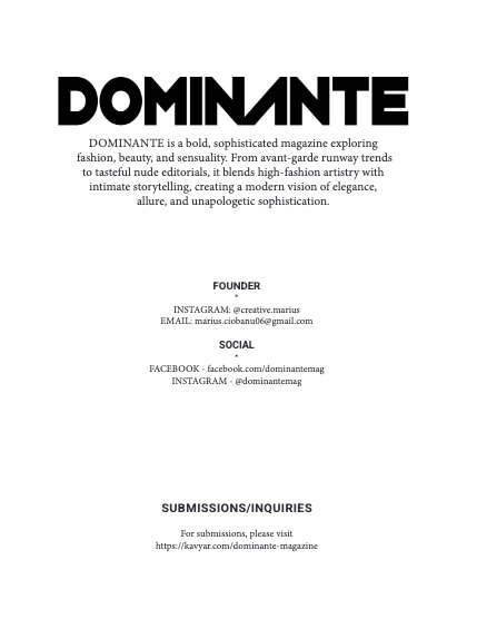 DOMINANTE Avant-Garde Fashion 22 September 2026, page 2