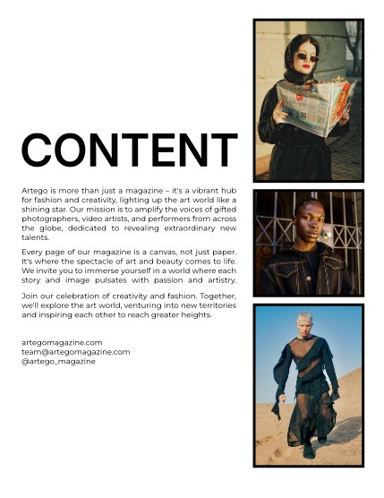 ARTEGO MAGAZINE - EMOTIONS. ART. FASHION JULY ISSUE 967, page 2