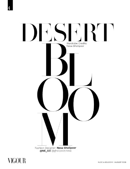 VIGOUR MAGAZINE The Nude & Boudoir | August 2026| Issue 01, page 4