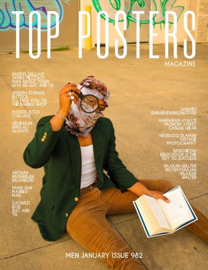 TOP POSTERS MAGAZINE - MEN JANUARY (Vol 982), page 1