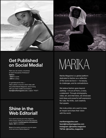 MARIKA MAGAZINE PORTRAIT (ISSUE 6416 - September), page 2