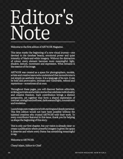 ARTNOIR Issue #2 July 2026, page 6