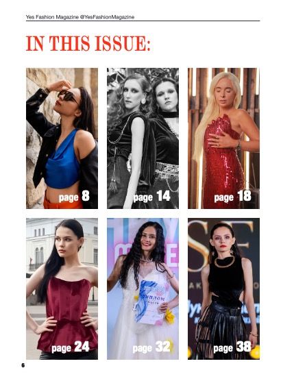Йес Фэшн, журнал. Мода, июль 2026, выпуск 98 (Yes Fashion Magazine, Issue #98, July 2026, Fashion Edition), page 6