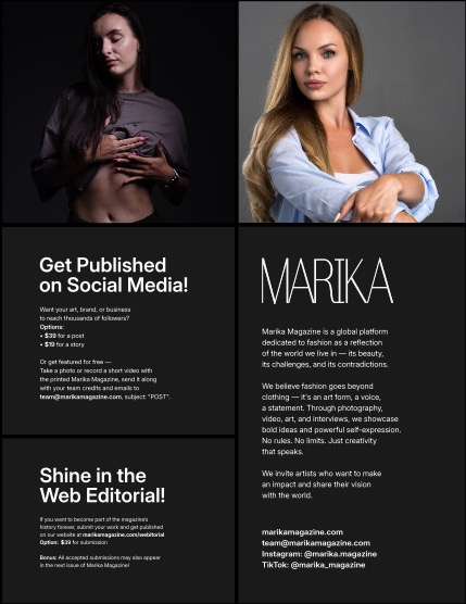 MARIKA MAGAZINE PORTRAIT (ISSUE 6421 - SEPTEMBER), page 2