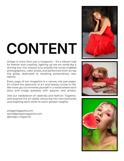 ARTEGO MAGAZINE - PORTRAIT OCTOBER ISSUE 1094, page 2