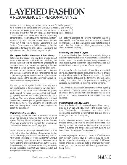 MALVIE Fashion Across Cultures Vol 09 November 2023, page 10