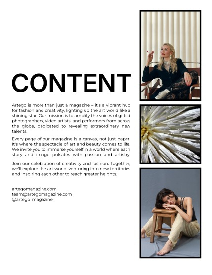 ARTEGO MAGAZINE - EMOTIONS. ART. FASHION OCTOBER ISSUE 1105, page 2