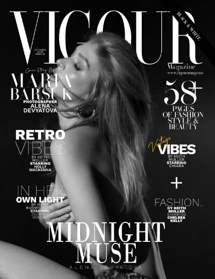 Вигор, журнал. Чёрно-белый выпуск, октябрь 2026, выпуск 1 (VIGOUR MAGAZINE The Black And White | October 2026 | Issue 01), page 1