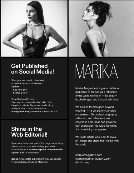 MARIKA MAGAZINE PORTRAIT (ISSUE 6258 - APRIL), page 2