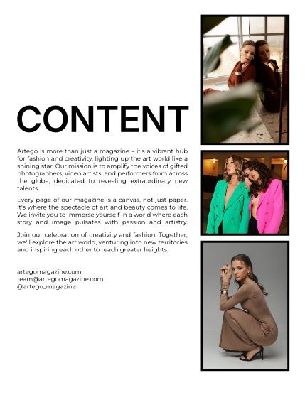 ARTEGO MAGAZINE - PORTRAIT AUGUST Vol 1016, page 2