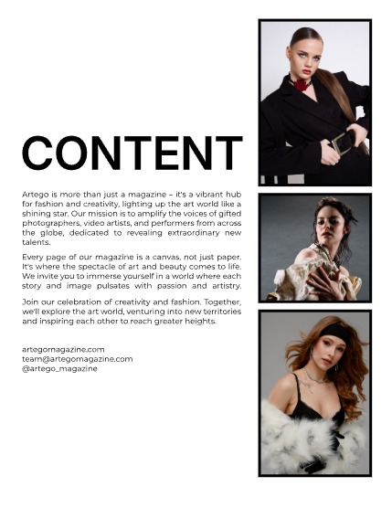 ARTEGO MAGAZINE -  FASHION & GLAMOUR NOVEMBER ISSUE 1125, page 2