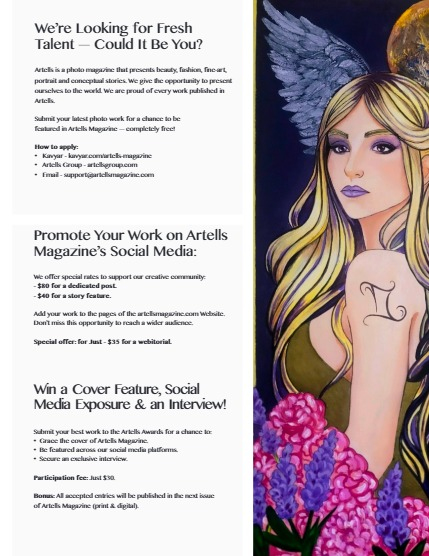 ARTELLS MAGAZINE - FINEART & VISUAL ART AUGUST (Vol 3453), page 3
