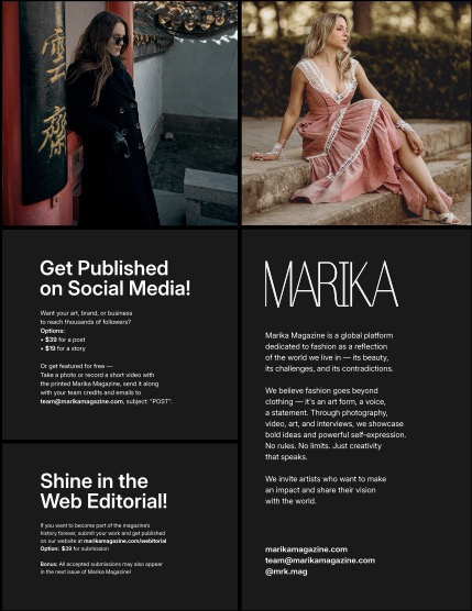 MARIKA MAGAZINE PORTRAIT (ISSUE 6329 - JUNE), page 2