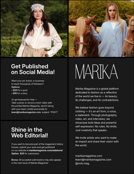 MARIKA MAGAZINE FASHION & GLAMOUR (ISSUE 5782 - AUGUST), page 2