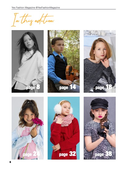 Yes Fashion Magazine, Issue #83, Kids & Teens Edition, March 2026, page 6