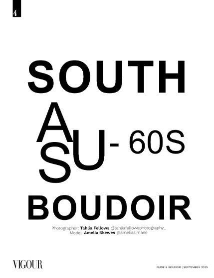 VIGOUR MAGAZINE Nude & Boudoir | September 2025 | Issue 03, page 4