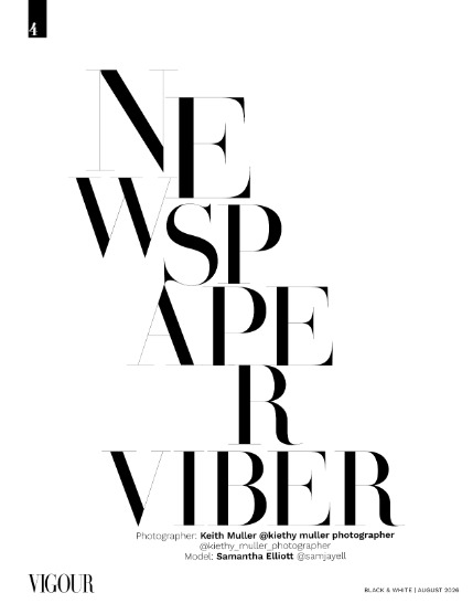 VIGOUR MAGAZINEThe Black And White | August 2026 | Issue 02, page 4