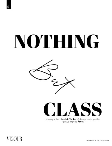 VIGOUR MAGAZINE The Art of Style | April 2026 | Issue 01, page 4