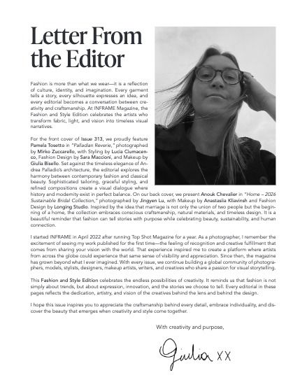 Инфрейм, журнал. Мода и стиль, август 2026, выпуск 313 (Issue 313 - Fashion and Style Edition - August 2026), page 6