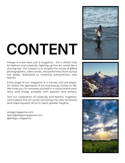 ARTEGO MAGAZINE - EMOTIONS. ART. FASHION JULY ISSUE 965, page 2