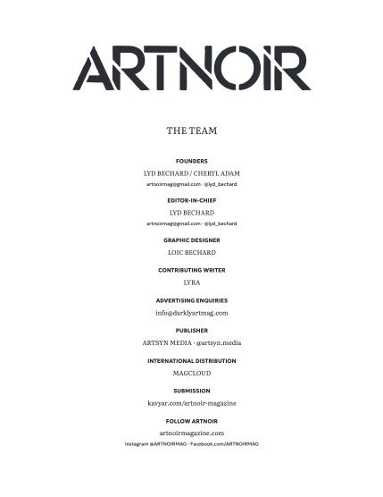 Артнуар, журнал. Октябрь 2026, выпуск 28 (ARTNOIR Issue 28, October 2026), page 4