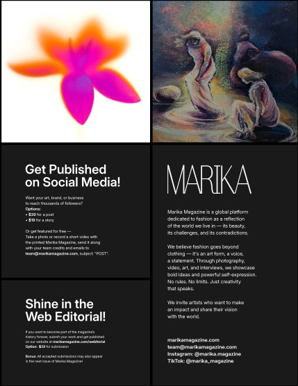 MARIKA MAGAZINE FINE-ART & AI (ISSUE 6364 - AUGUST), page 2