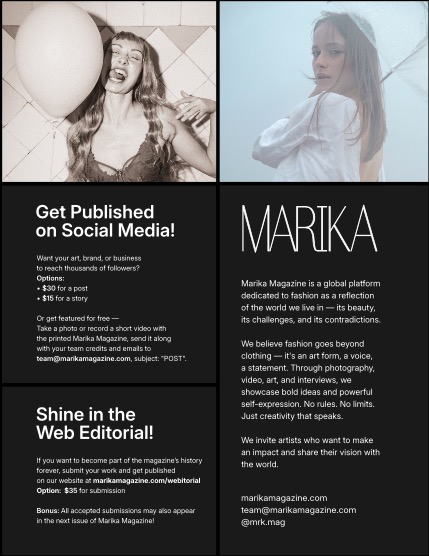 MARIKA MAGAZINE PORTRAIT (ISSUE 5932 - SEPTEMBER), page 2