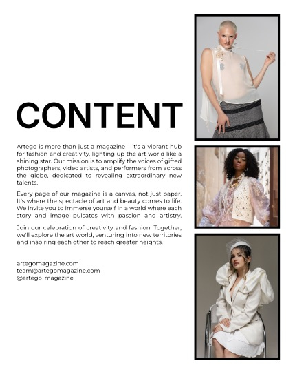 ARTEGO MAGAZINE - FASHION GLAMOUR JULY ISSUE 949, page 2