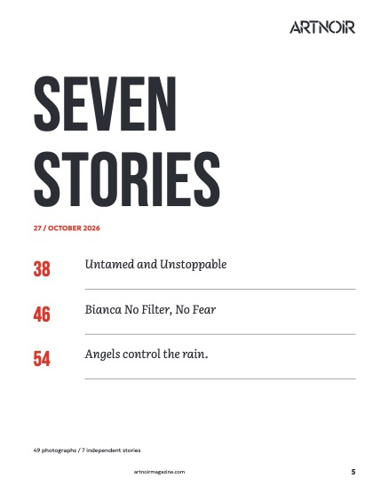 ARTNOIR Issue 27, October 2026, page 5