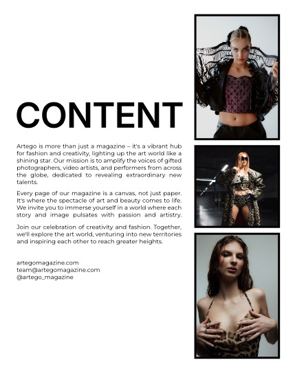ARTEGO MAGAZINE - EMOTIONS. ART. FASHION JULY ISSUE 971, page 2