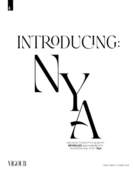 VIGOUR MAGAZINE OPEN THEME | October 2025| Issue 03, page 4